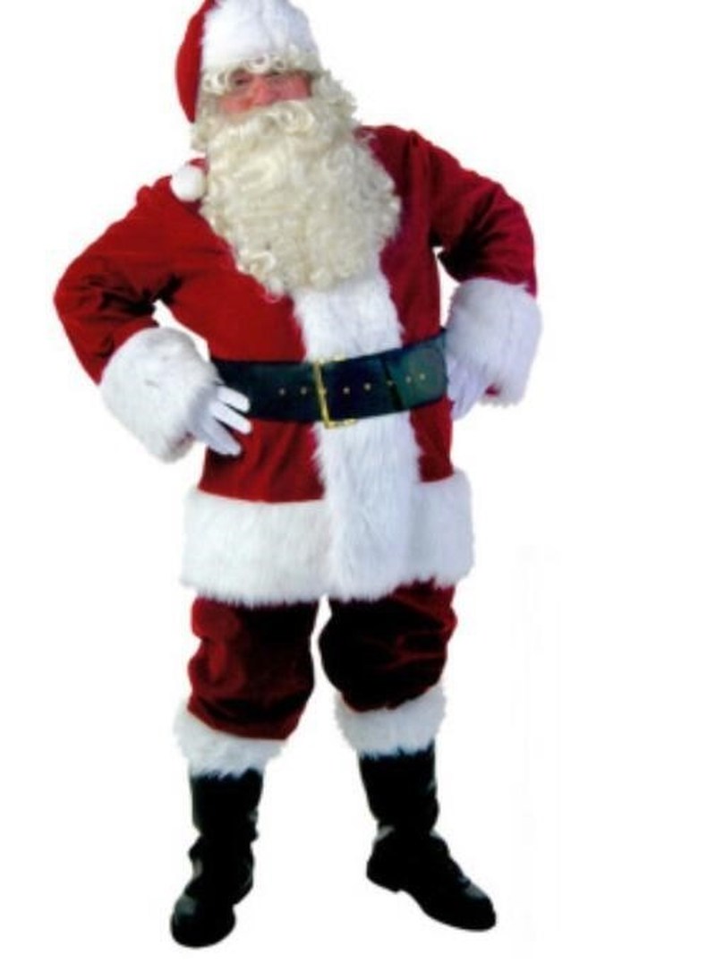 Rubies Velour Santa Claus Father Christmas Costume set