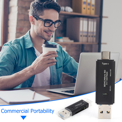 Small OTG Card Reader Computer Safety 3 in 1 USB 3.0 Househo