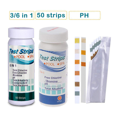 Swimming Pool Test Paper Residual Chlorine PH Value Alkalini