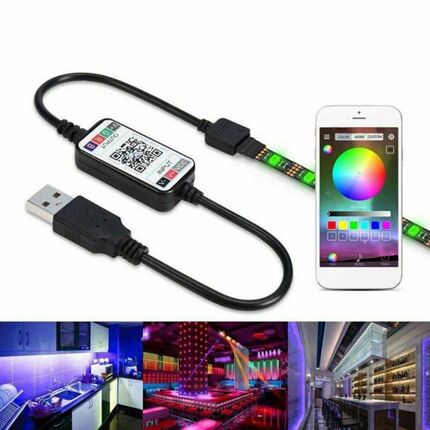 DC 5V RGB LED Controller Bluetooth-compatible USB Control 24