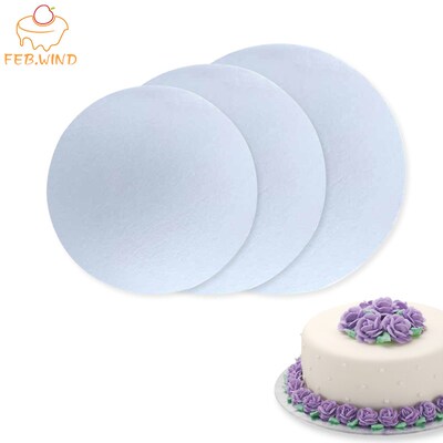 Diy 6/8/10 Inch Cake Board White Cake Base Board Cakes Circl