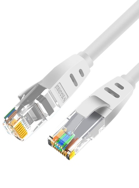 Cat 6 Ethernet Cable Flat Head 10Ft 10Gbps RJ45 Internet Cab