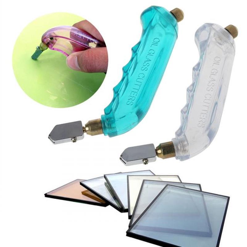 1PC Pistol Grip Oiled Glass Cutter Tungsten Carbide Stained