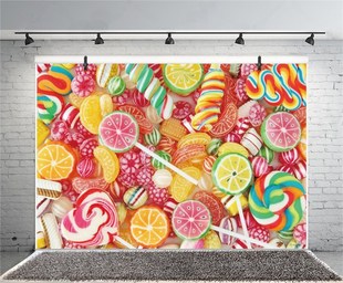 Laeacco Lollipop Candy Bar Baby Children Birthday Party Pho