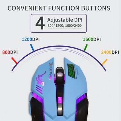 Laptop Computer Ergonomic Mice Silent Computer Mice 2400dpi