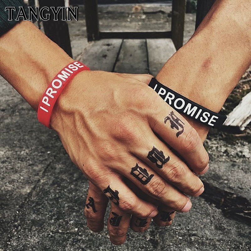 trend silicone bracelet i promise basketball sport energy b