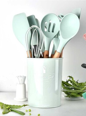 Silicone Kitchen Cooking Utensils Tools Set Non-stick Spatul