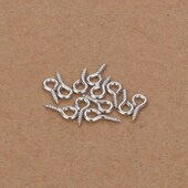 Gold Pins Mini 200pcs Eyelets Eye Hooks Silver Eyepins Screw