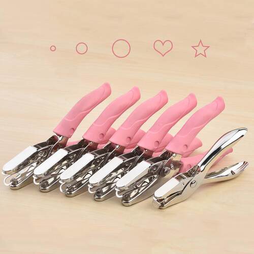 Handle Hole Punch DIY Loose-leaf Paper Cutter Single Hole Pu