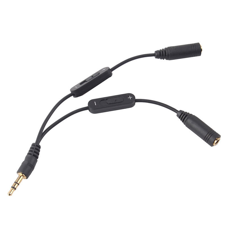 3.5mm Male to 2 Female Stereo Audio Y Splitter Adapter Cabl
