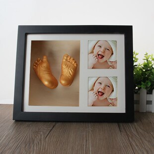 3D Baby Hand Foot Mold Print Photo Frame DIY Plaster Castin
