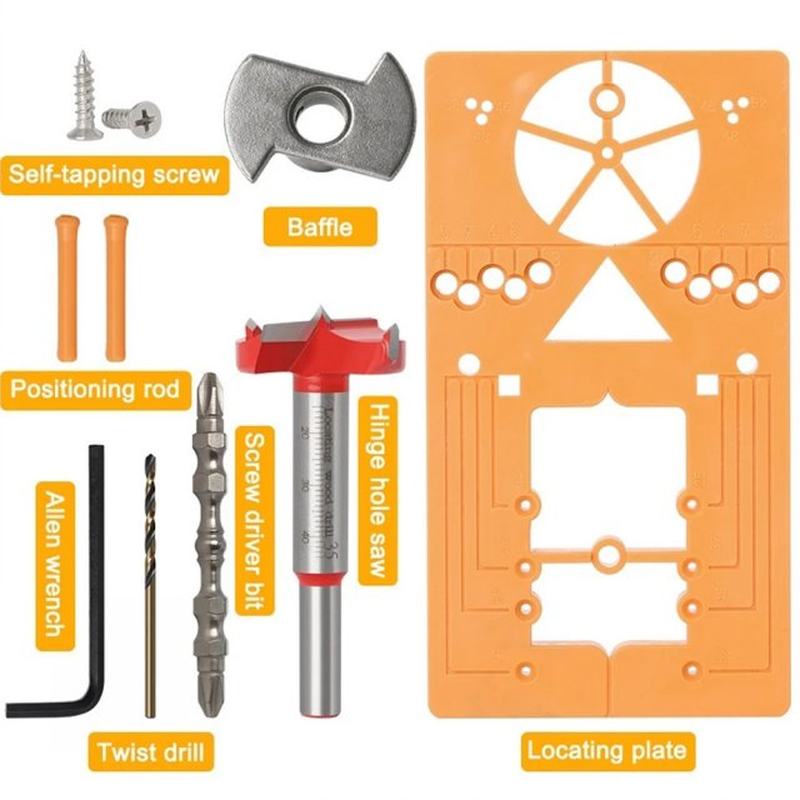 NEW Design 35mm Hinge Hole Drilling Guide Locator Hinge Dril