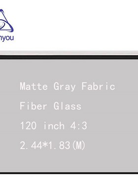 Thinyou Matte Gray Fabric Fiber Glass Hand Projector Screen