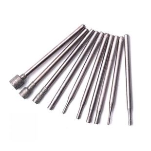 Diamond Engravin 2.35 Point 10Pcs Needle Grinding Shank Burr