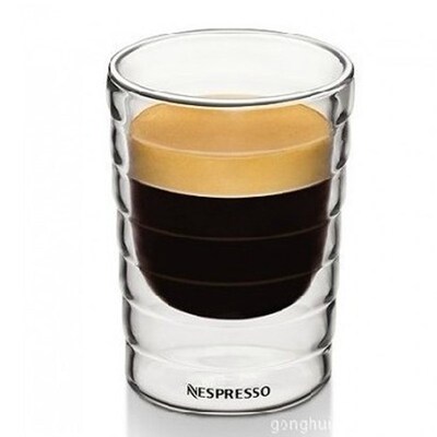 Caneca hand blown Double Wall Glass cup canecas Nespresso c