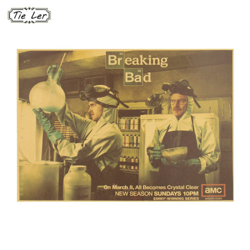 1PC Breaking Bad Wall Sticker Classic American TV Series Po