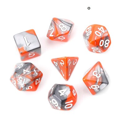 7pcs/Set Acrylic Polyhedral Dice  TRPG Board  Dungeons And D