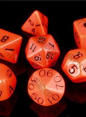 7 pc/bag Multi-Sided Dice Set D4,D6,D8,D10,D10%,D12,D20 Colo