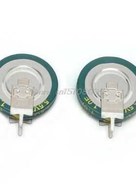 2Pcs Universal 5.5 V 1.0F Super Capacitor V-Type Button Smar