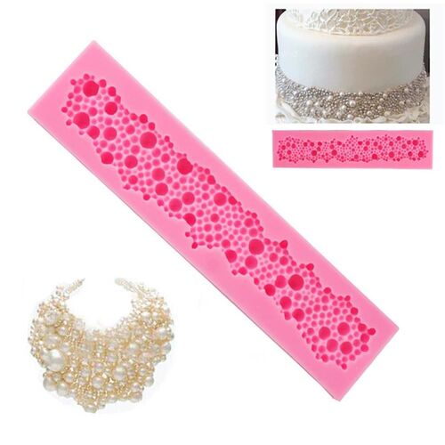 1 PC New Design 3D Round Pearls Bubbles Mold Silicone Fonda