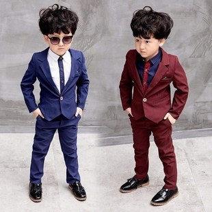 2pcs kids baby boys formal suit for wedding suit pants