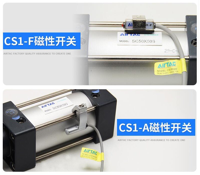 *DC/AC for Air Cylinders SC SU SDA TN CXS MA MAL Led Reed Sw
