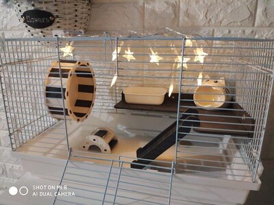 Black tie 47 cm package hamster cage Syrian hamster 60 cm
