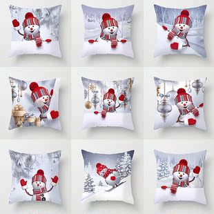 Christmas pillowcase home sofa pillow cushion cover custom
