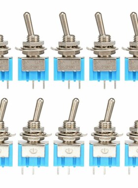 10pcs / pack 1pack Mini toggle switch MTS 101 2P 33x13x8mm,