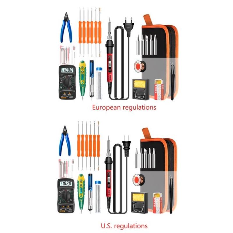 24 Pcs EU/US SL102 Soldering Iron 60 W Adjustable Temperatur