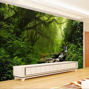 Wallpaper Landscape Photo Forest Custom Non Mural woven