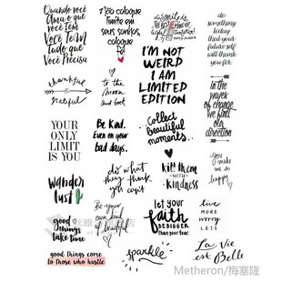 2 PCS Black Greeting Words Letter DIY ncut Decoration Scrapb