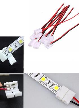 10Pcs PCB Cable 2 Pin LED Strip Connectors 3528/5050 8m/10mm