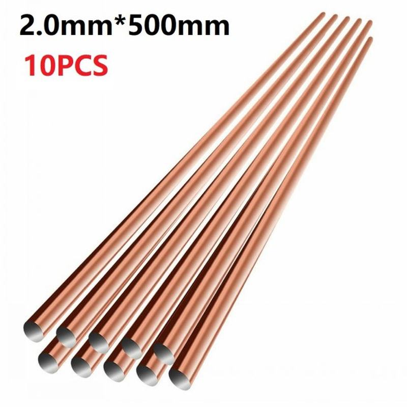 10Pcs 1.5/2.0/2.5mm*500mm Phosphor Copper Brass Welding Rod