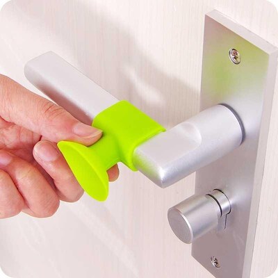 2pcs set door knob silencer wall protectors silicone stopper