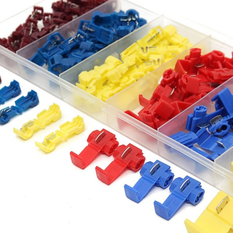 96PCS Yellow/Red/Blue Quick Fast Splice Wire Connector Termi