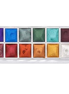 12 Colors Art Supplies DIY Drawing Watercolor Paint Set Kids