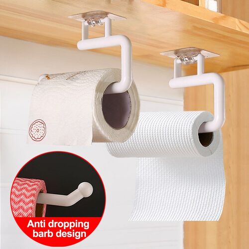 3 Types Kitchen Paper Roll Holder Towel Hanger Rack Bar Cab