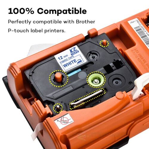 Fabric Iron-on Label TZe-FA3 tze-FA231 for Brother 12mm*3m b