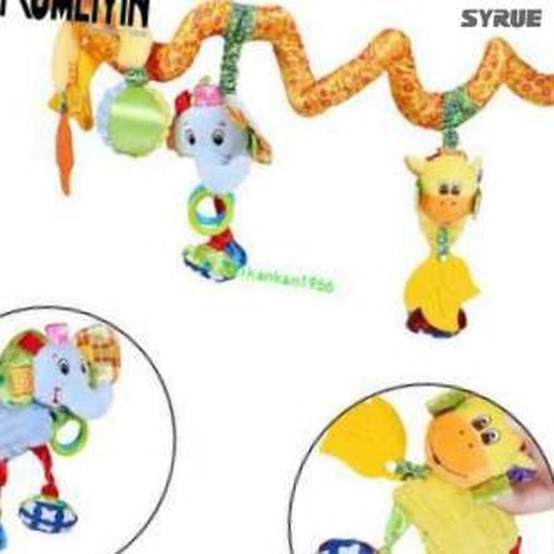 wborn Baby Toys 0-12 Months Stuffed Stroller Toys Animal B-