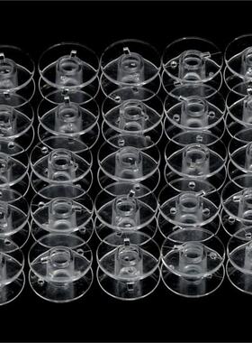 10pcs/lot Sewing Accessories Plastic Empty Bobbins Transpare