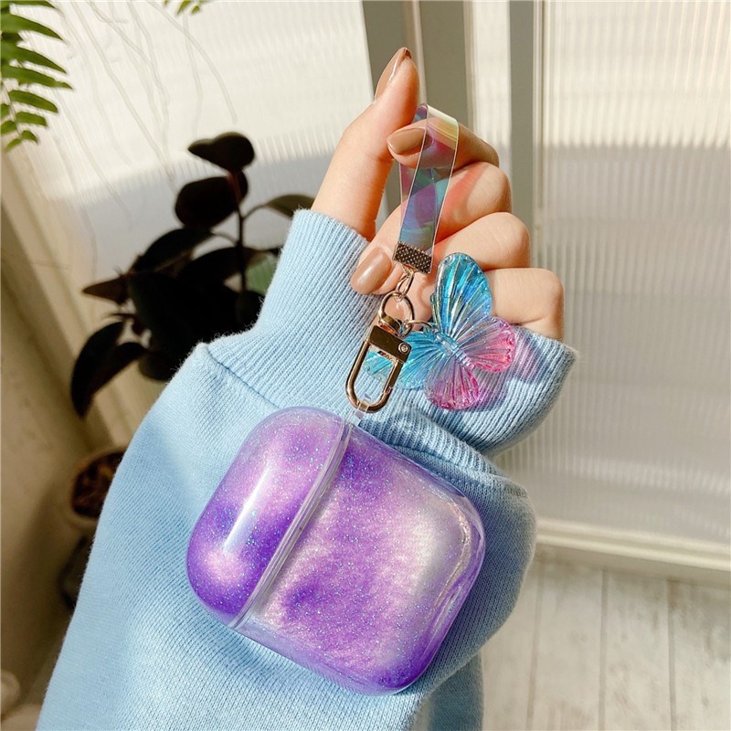 GlamPhoneCase Quicksand Butterfly Airpods1/2 Pro Generation