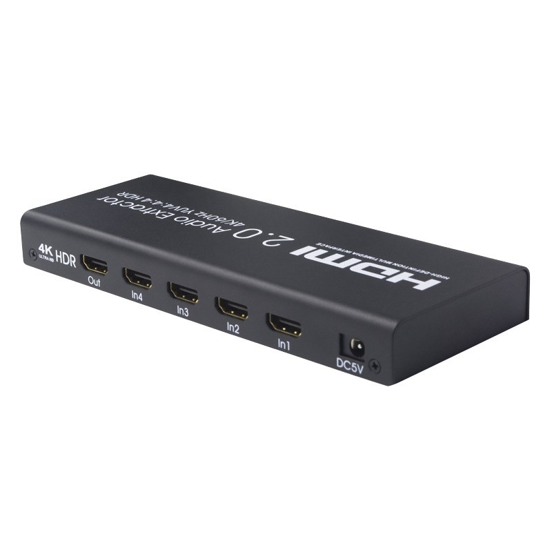 AM05 4K HDMI 4X1 o Splitter ARC SPDIF EDID 4 in 1 Out HDMI
