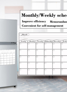 Dry Erase Magnet Weekly Monthly Planner Calendar Table Calen