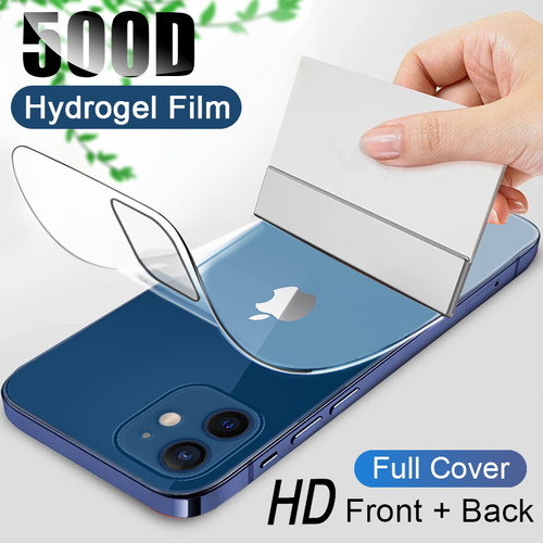 500D Full Cover Hydrogel film For iPhone 11 12 Pro MAX mini