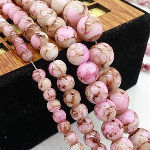 round glass for Wholesale pattern loose beads spacer