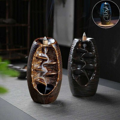Backflow Incense Burner Ceramic Aromatherapy Furnace Smell A