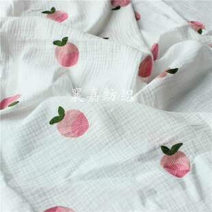 Double gauze fabrics cotton crepe embroidered cloth gauze