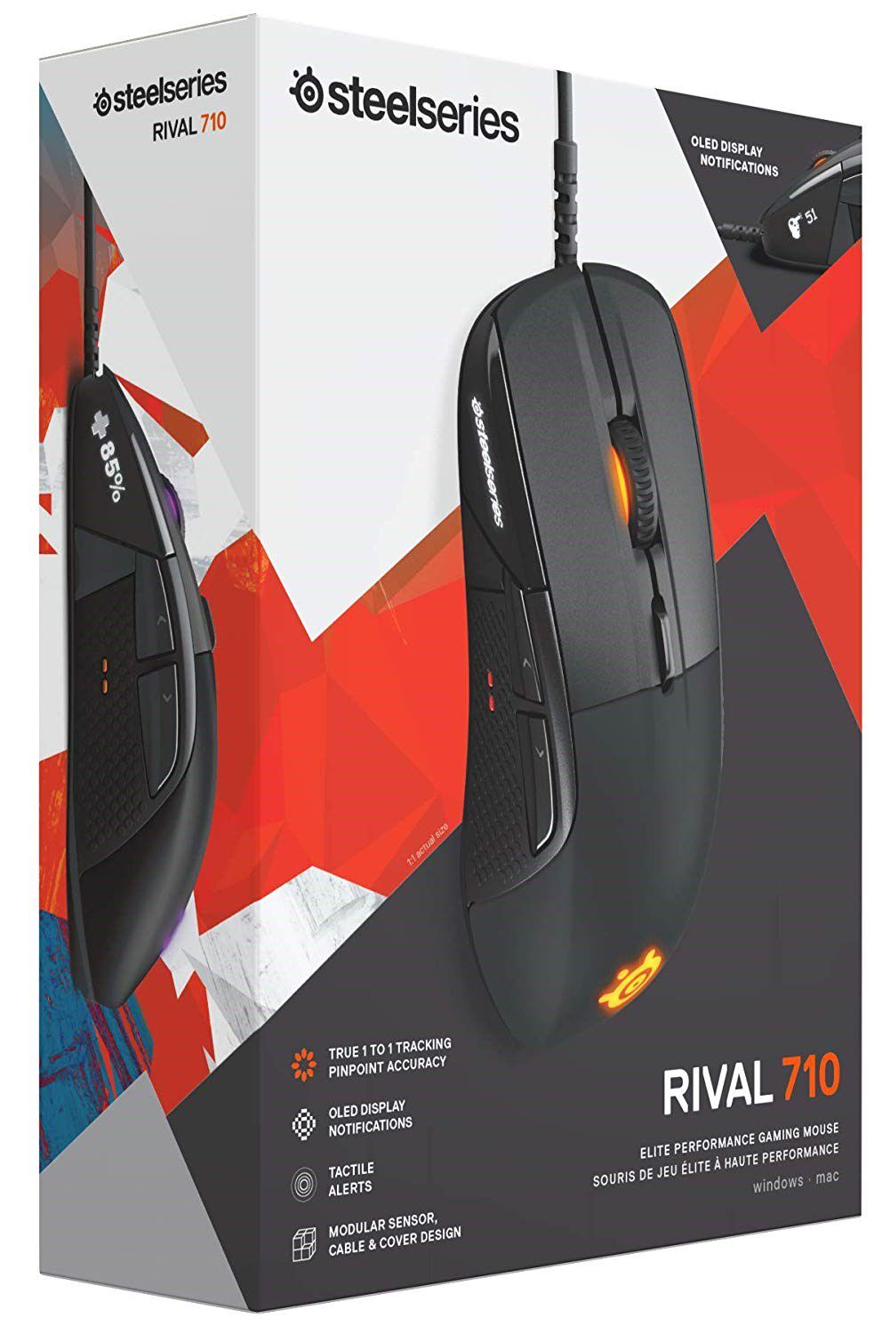 SteelSeries Rival 710  Gaming Maus 16.000 CPI TrueMove3 Opt
