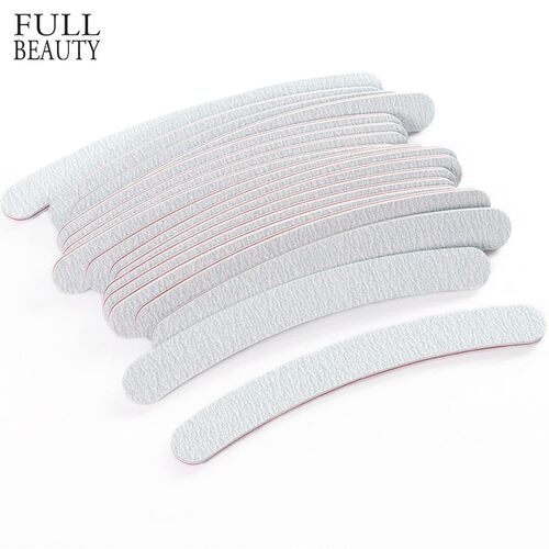5pcs/Lot Grey Curve Nail Files Buffer Set 100/180 Sanding B